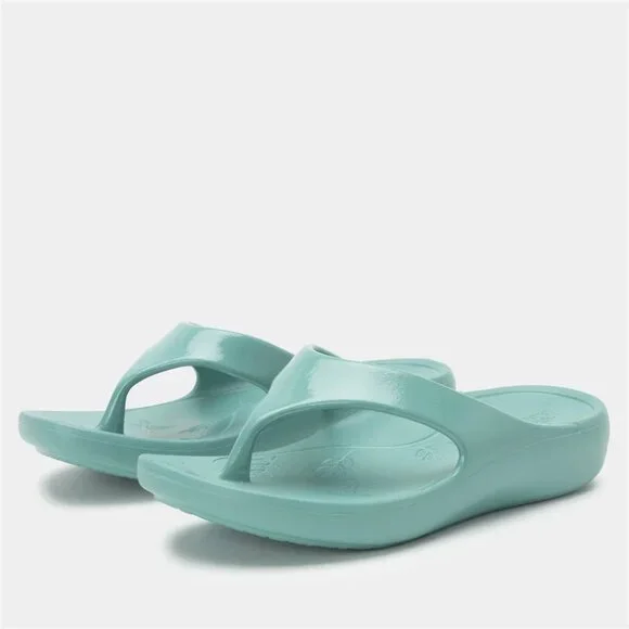 EUC Alegria Recovery Ode Aqua Gloss Sandals US Size 6/6.5 (EU 36) - Picture 4 of 14